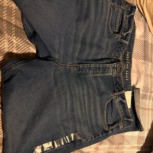American Eagle Outfitters High Rise Dark Blue Jeans